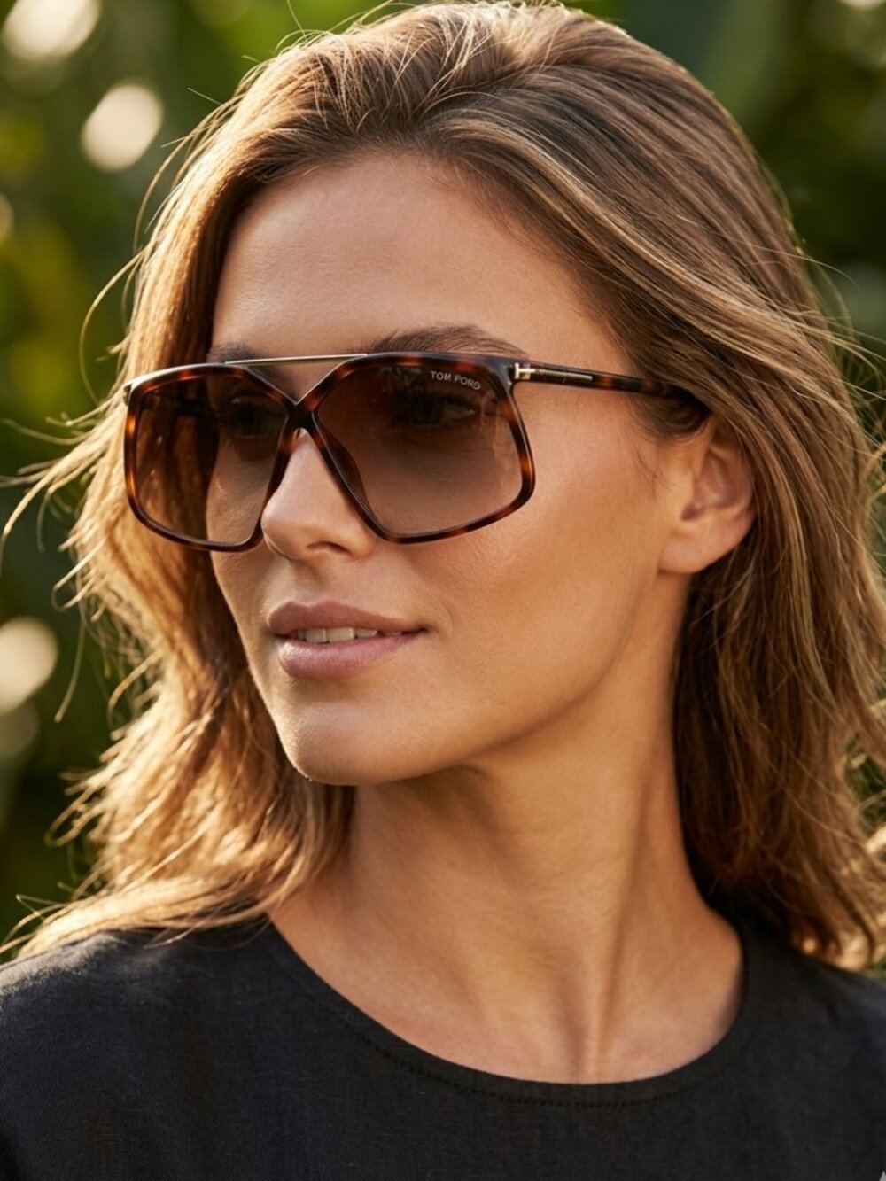 NEW TOM FORD TF1038/S 52F MERYL HAVANA BROWN AUTHENTIC SUNGLASSES